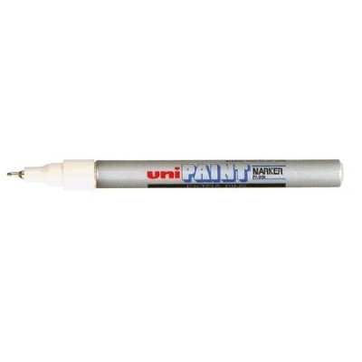Marker olejny Uni Paint PX-203 Srebrny z cienką końcówką