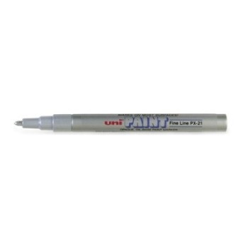 Marker Uni Paint PX-21 Srebrny - Olejowy Pisak
