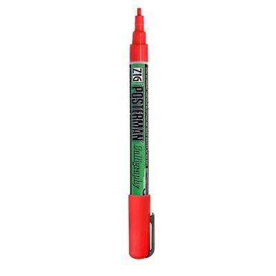 Marker Posterman PMA-25 Red z szeroką dłutową końcówką