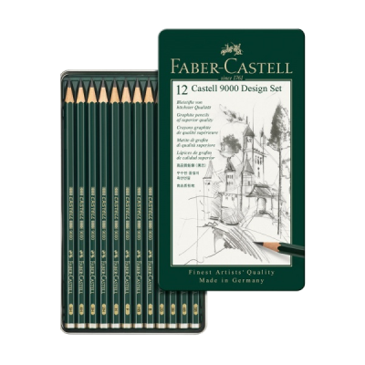 Ołówki Castell 9000 Faber-Castell Zestaw 12 Sztuk