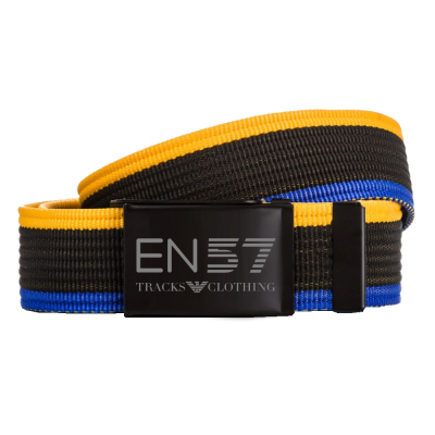Pasek Tracks clth EN57 Stripes yellow/black/blue