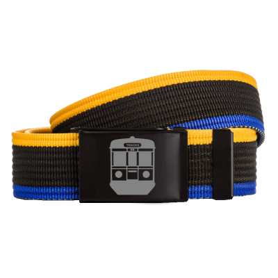 Pasek Tracks clth EN57 yellow/black/blue