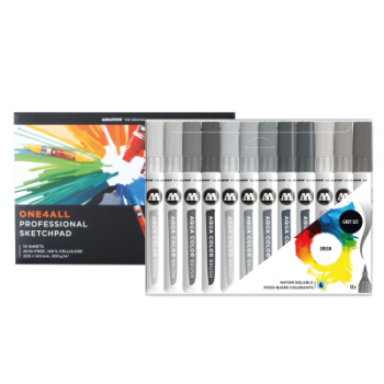 Aqua Color Brush Set 3 + One4All Paper
