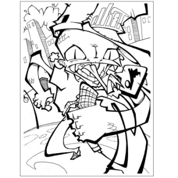 Graffiti Coloring Book 2 KOLOROWANKA
