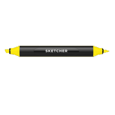 Marker wodny Molotow Sketcher Yellow Y025