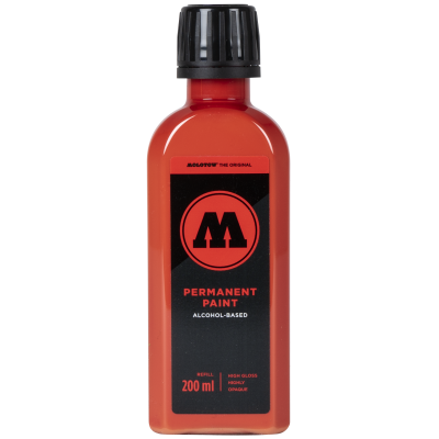 Perm. Paint 200ml Traffic Red