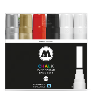 Chalk Marker 15mm Basic Set 1  molotow